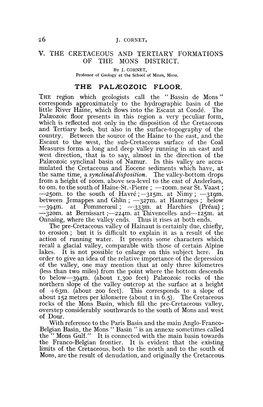 V. the Cretaceous and Tertiary Formations of the Mons District