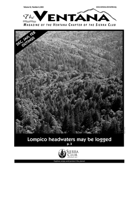 Lompico Headwaters May Be Logged P