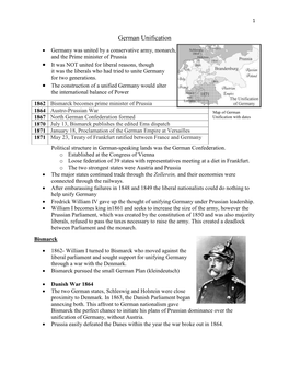 German Unification Handout