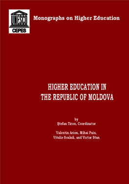 Higher Education in the Republic of Moldova 2003