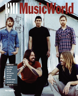 Foo Fighters BMI MUSICWORLD 1 BMI MUSICWORLD 2 HITMAKERS at Washington State University, He Excelled