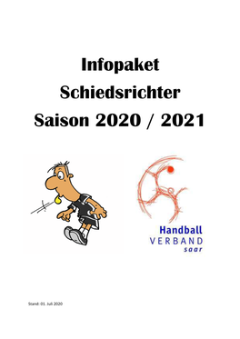 Infopaket Schiedsrichter Saison 2020 / 2021