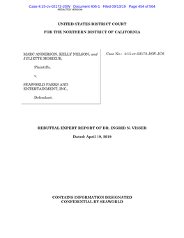 Case 4:15-Cv-02172-JSW Document 406-1 Filed 09/13/19 Page 454 of 564 REDACTED VERSION