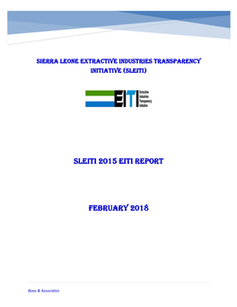Sleiti 2015 Eiti Report February 2018