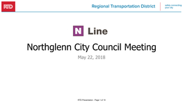 N Line Elected Officials Briefing