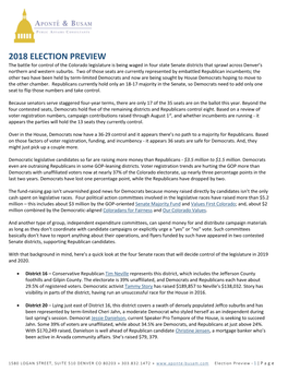 2018 Election Preview