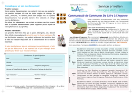 Conseils Pour Un Bon Fonctionnement