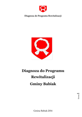 Diagnoza Do Programu Rewitalizacji Gmina Babiak 2016