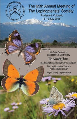 65Th Annual Meeting of the Lepidopterists’ Society