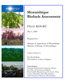 Mozambique Biofuels Assessment