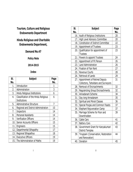 Tourism, Culture and Religious Endowments Department Hindu