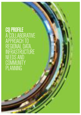 Cq Profile a Collaborative Approach to Regional Data, Infrastructure Needs and Community Planning Disclaimer