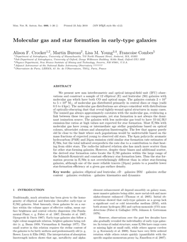 Molecular Gas and Star Formation in Early-Type Galaxies