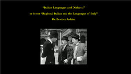 Regional Italian and the Languages of Italy-2