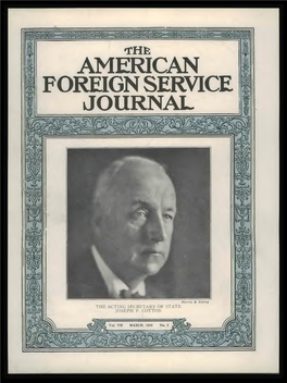 The Foreign Service Journal, March 1930