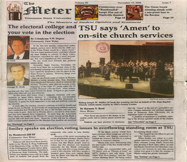 The Electoral College and JSU Savs 'Amen' To