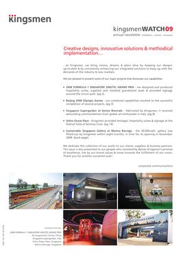 Exhibitions Newsletter 2009