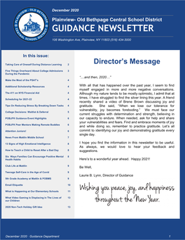 Guidance Newsletter December 2020