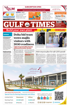 Doha Bid Team Wows Majlis Visitors with 2030 Readiness