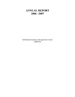 Annual Report 2006 –2007