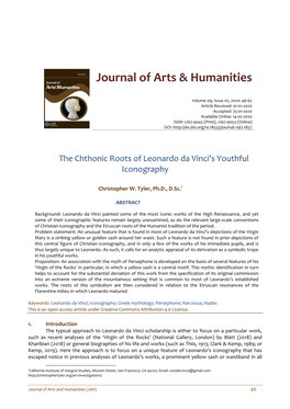 Journal of Arts & Humanities