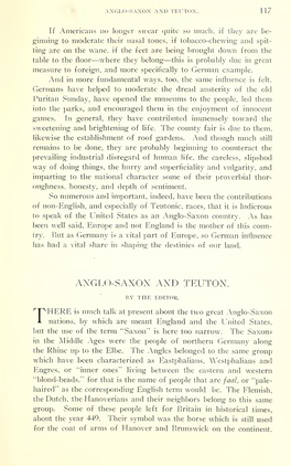 Anglo-Saxon and Teuton. 117