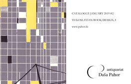 Catalogue January 2019 #2 Yugoslavian Book Design, I