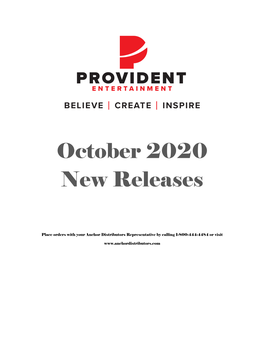 October 2020 New Releases