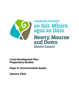 Local Development Plan Preparatory Studies Paper 6: Environmental Assets January 2016