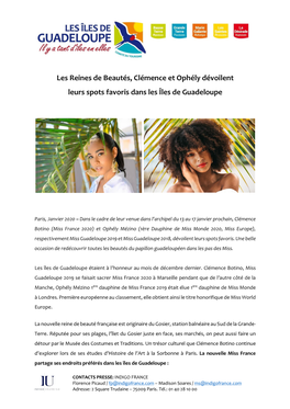 Spots Favoris Des Miss Guadeloupe Janvier