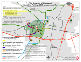 The University of Mississippi Game Day Parking