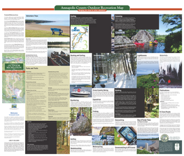 Annapolis County Outdoor Recreation Map Bringing You Closer to Active Adventures