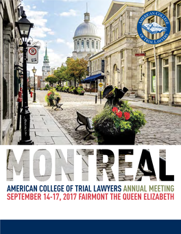 American College of Trial Lawyersannual Meeting