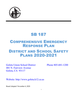 GUSD District Office Comprehensive Safety Plan