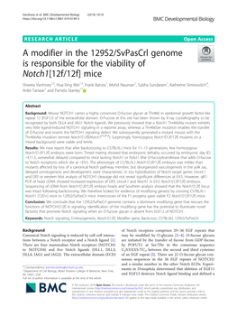 A Modifier in the 129S2/Svpascrl Genome Is Responsible for The