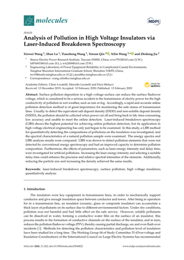 Analysis of Pollution in High Voltage Insulators Via Laser-Induced Breakdown Spectroscopy