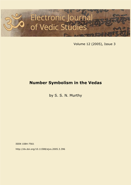 Number Symbolism in the Vedas