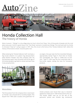 Honda Collection Hall the History of Honda