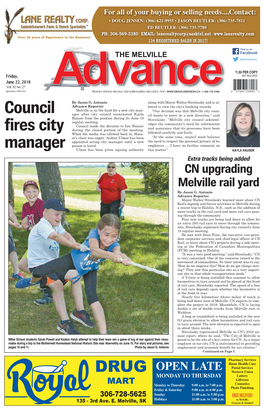 Council Fires City Manager