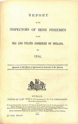 Inspectors of Irish Fisheries Report