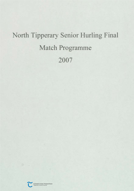 2007 North Tipperary Senior Hurling Final