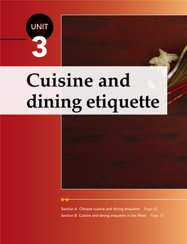 Cuisine and Dining Etiquette