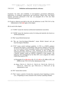 3745-21-01 Definitions and Incorporation by Reference