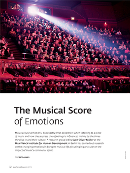 The Musical Score of Emotions