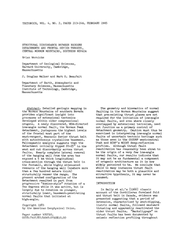 Structural Discordance Between Neogene Detachments and Frontal Sevier Thrusts, Central Mormon Mountains, Southern Nevada