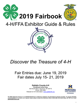 2019 Fairbook