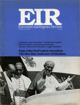 Executive Intelligence Review, Volume 8, Number 42, October 27