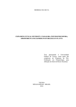 Exploring Fungal Diversity: Passalora, Pseudocercospora, Sirosporium and Zasmidium on Brazilian Plants