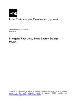 53249-001: First Utility-Scale Energy Storage