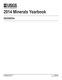 The Mineral Industry of Indonesia in 2014